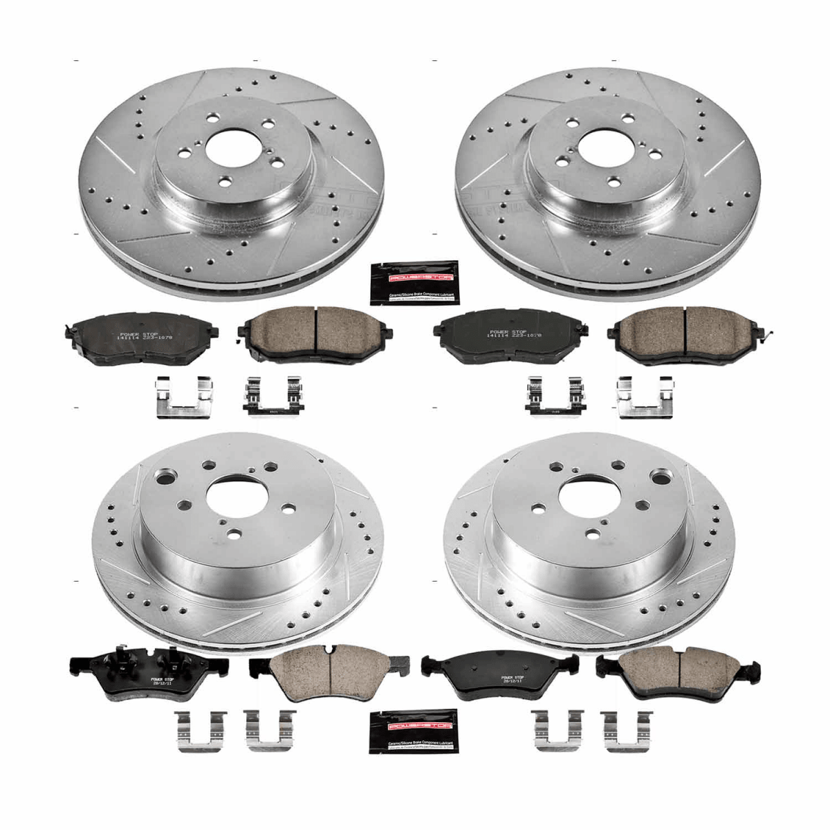 Power Stop 14 - 18 Subaru Forester Front & Rear Z23 Evolution Sport Brake Kit | K6931 - JDMuscleBrake KitspsbK6931