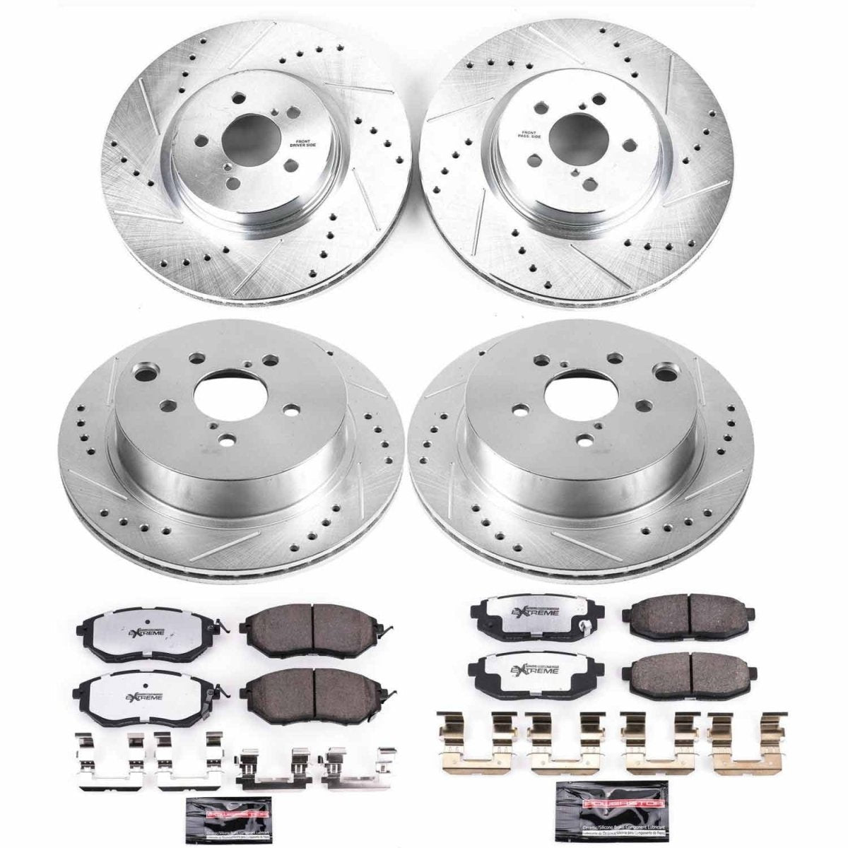 Power Stop 14 - 18 Subaru Forester Front & Rear Z26 Street Warrior Brake Kit | K6931 - 26 - JDMuscleBrake KitspsbK6931-26