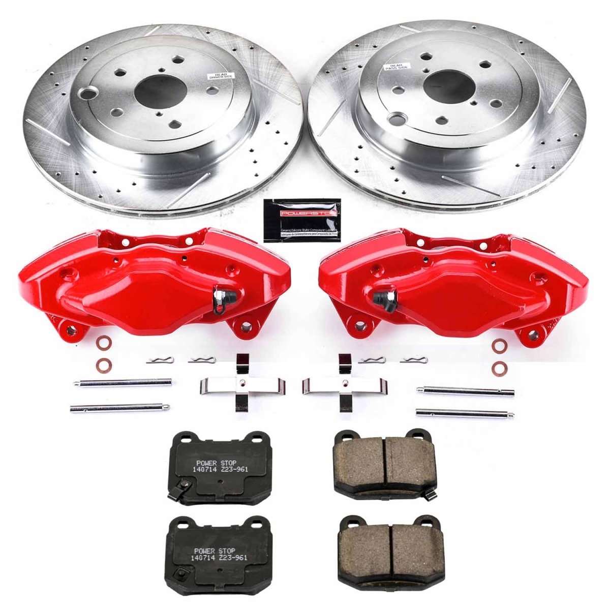 Power Stop 2008-17 STI Rear Z23 Evolution Sport Brake Kit w/ Calipers | KC5305 - JDMuscleBrake KitspsbKC5305