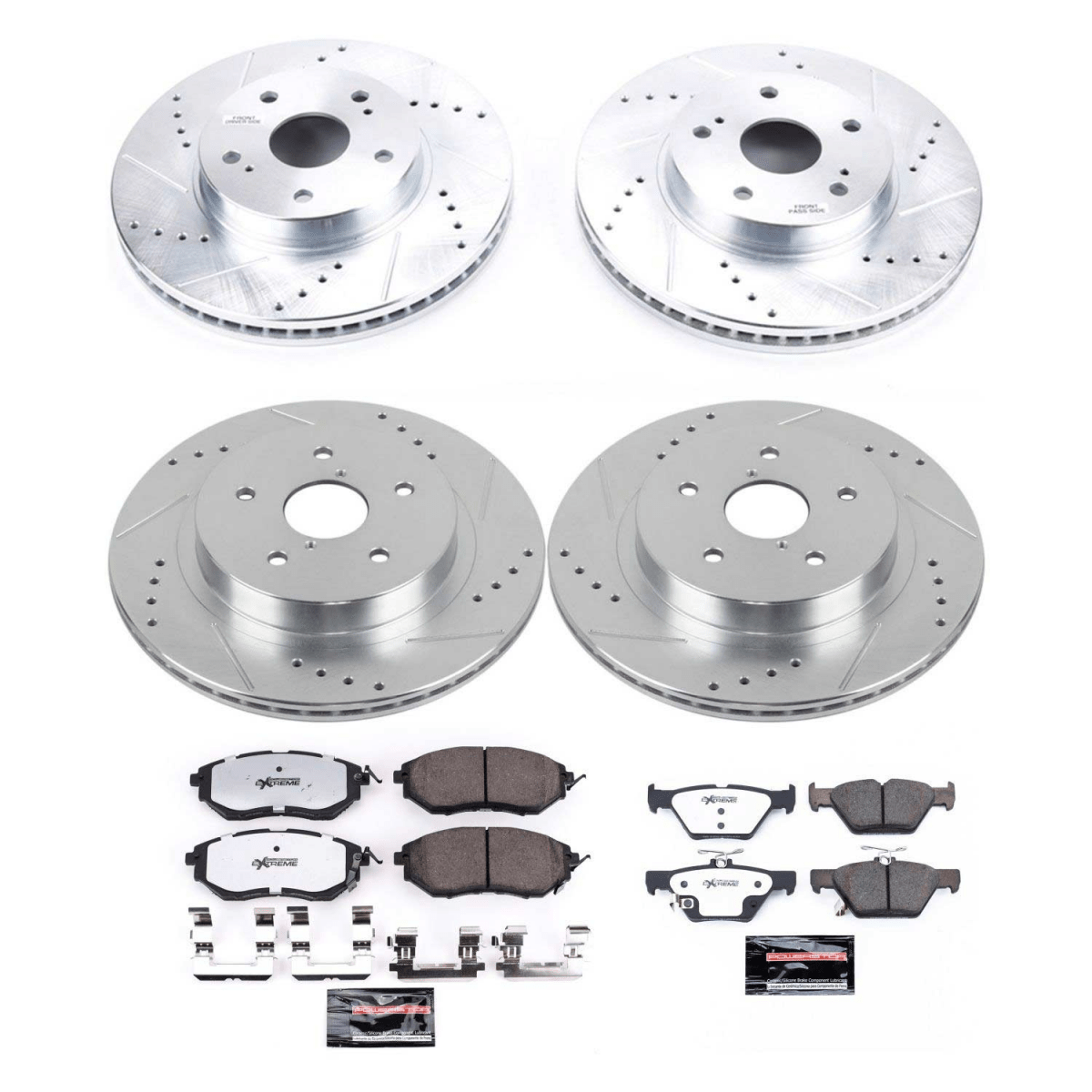 Power Stop 2015 Subaru Legacy Front & Rear Z26 Street Warrior Brake Kit | K8405 - 26 - JDMuscleBrake KitspsbK8405-26