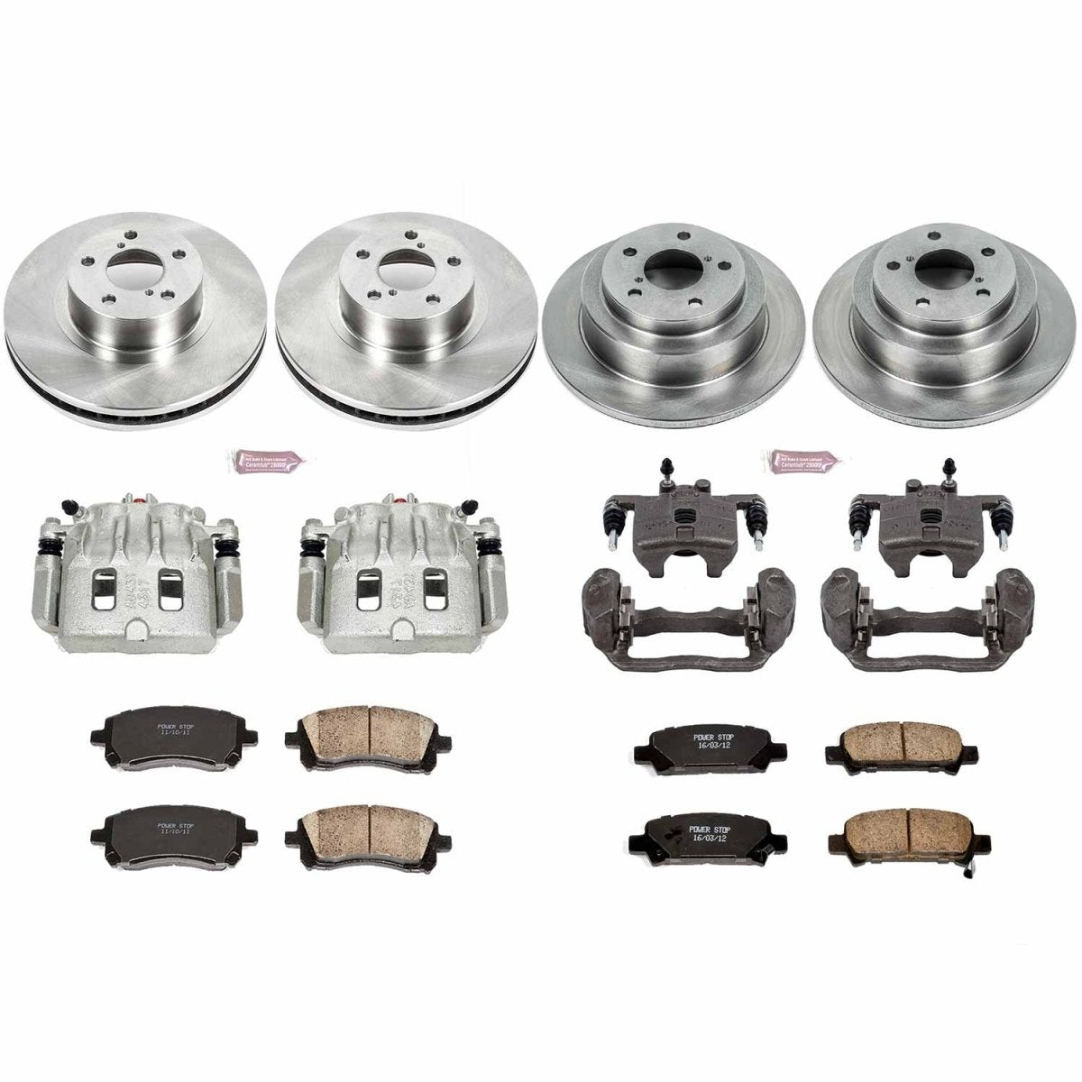 Power Stop 98 - 02 Subaru Forester Front & Rear Autospecialty Brake Kit w/Calipers | KCOE1122 - JDMuscleBrake KitspsbKCOE1122