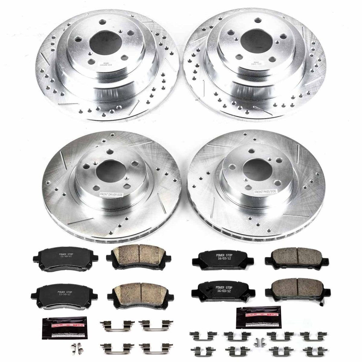 Power Stop 98 - 02 Subaru Forester Front & Rear Z23 Evolution Sport Brake Kit | K1122 - JDMuscleBrake KitspsbK1122