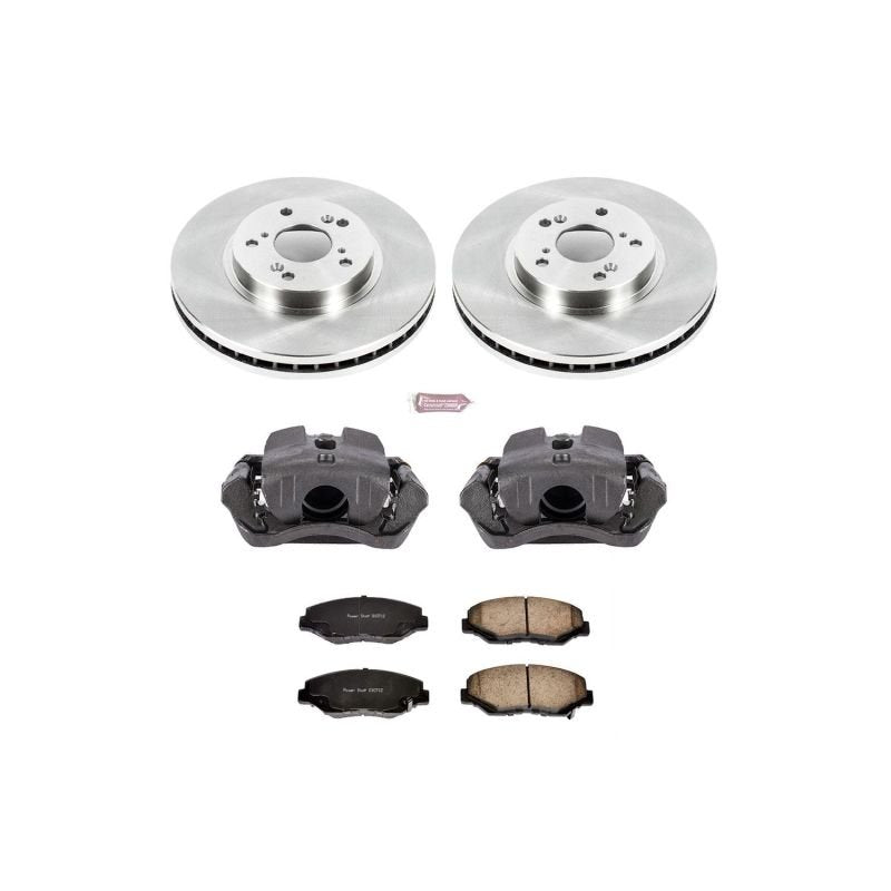 Power Stop Front Autospecialty Brake Kit w/ Calipers Honda Pilot 2003 - 2008 | KCOE2302 - JDMuscleBrake KitspsbKCOE2302