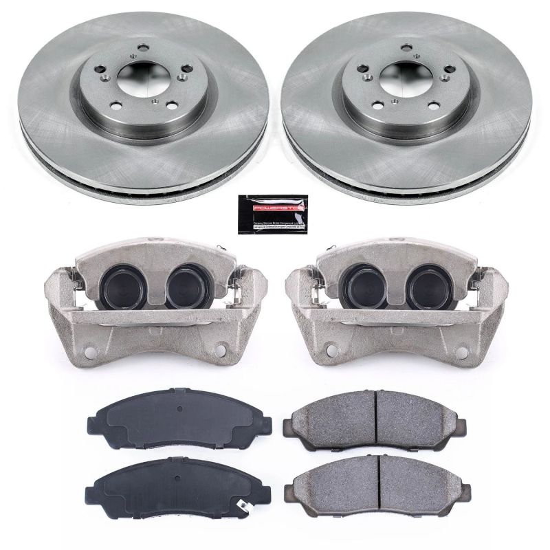Power Stop Front Autospecialty Brake Kit w/ Calipers Honda Pilot 2009 - 2015 | KCOE5370A - JDMuscleBrake KitspsbKCOE5370A