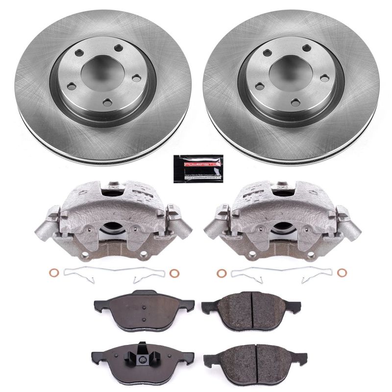 Power Stop Front Autospecialty Brake Kit w/ Calipers Mazda 3 2005 - 2007 / Mazda 5 2006 - 2007 | KCOE125 - JDMuscleBrake KitspsbKCOE125