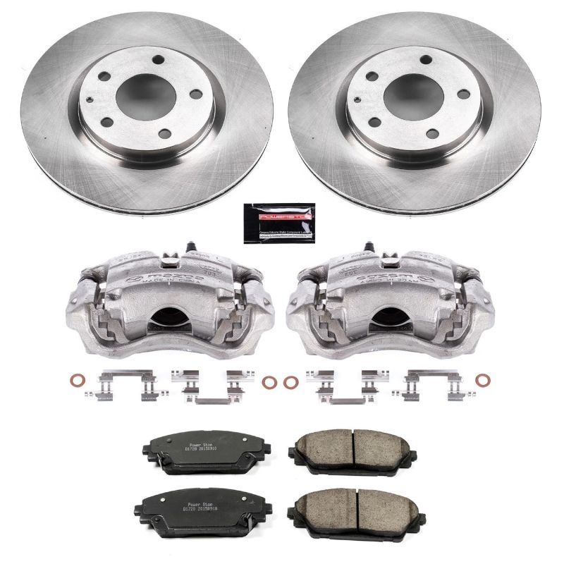Power Stop Front Autospecialty Brake Kit w/ Calipers Mazda Mazdaspeed 3 2017 - 2018 | KCOE6971 - JDMuscleBrake KitspsbKCOE6971