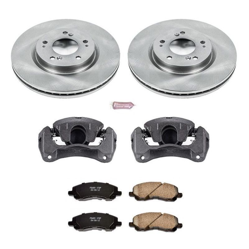 Power Stop Front Autospecialty Brake Kit w/ Calipers Mitsubishi Eclipse 2006 - 2012 / Galant 2004 - 2009 | KCOE094 - JDMuscleBrake KitspsbKCOE094