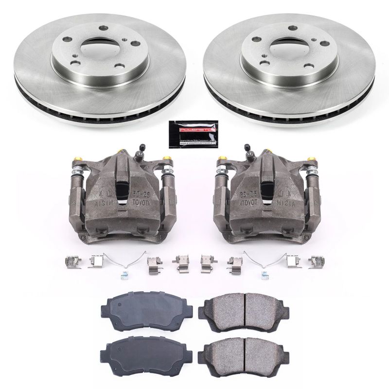 Power Stop Front Autospecialty Brake Kit w/ Calipers Toyota Camry 2000 - 2001 | KCOE1054 - JDMuscleBrake KitspsbKCOE1054
