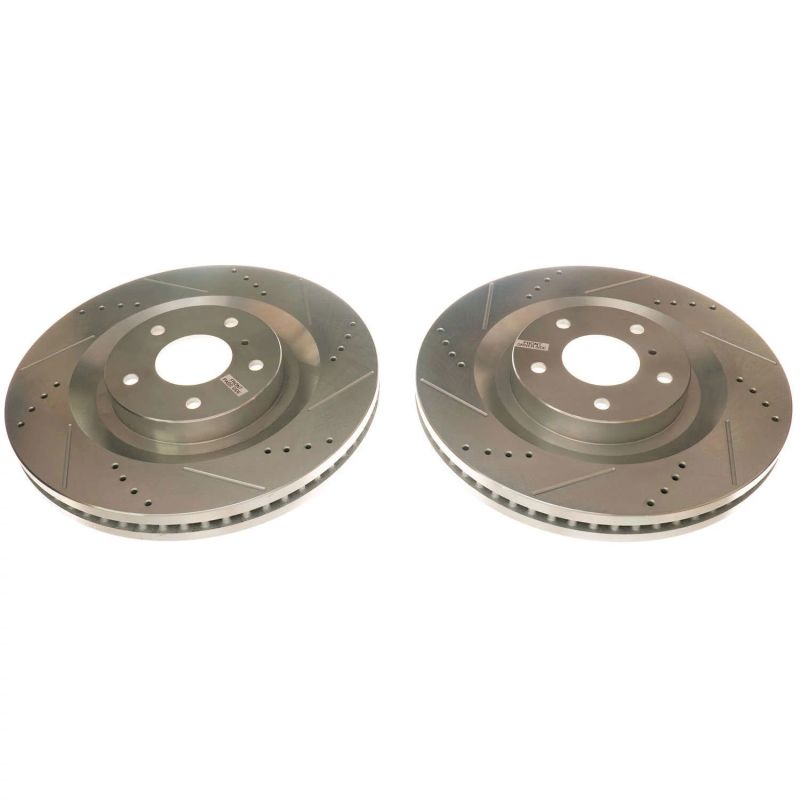 Power Stop Front Pair Evolution Drilled & Slotted Rotors Infiniti QX50 2019 - 21 | JBR1774XPR - JDMuscleBrake RotorspsbJBR1774XPR
