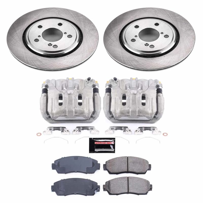 Power Stop Front Z17 Autospecialty Brake Kit w/ Calipers Honda Odyssey 15 - 2017 | KCOE6959 - JDMuscleBrake KitspsbKCOE6959