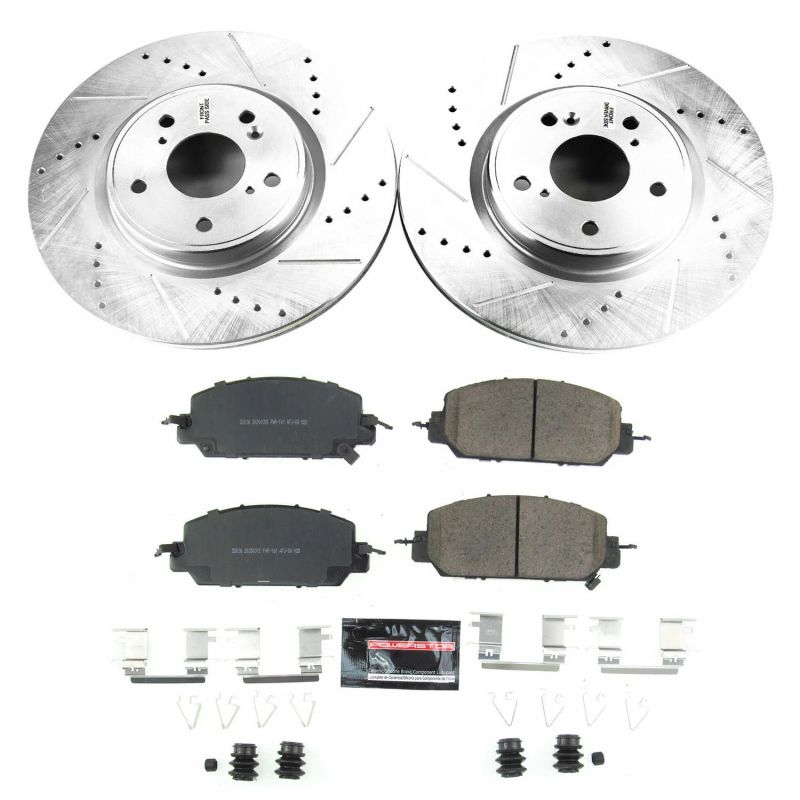 Power Stop Front Z23 Evolution Sport Brake Kit Honda CR - V 2017 - 21 | K7872 - JDMuscleBrake KitspsbK7872