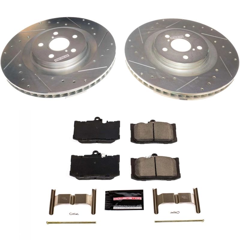 Power Stop Front Z23 Evolution Sport Brake Kit Lexus GS350 2013 - 2020 / RC350 15 - 2020 / RC200t 2016 - 2017 / RC300 2016 - 2020 / GS300 2018 - 2019 | K8418 - JDMuscleBrake KitspsbK8418