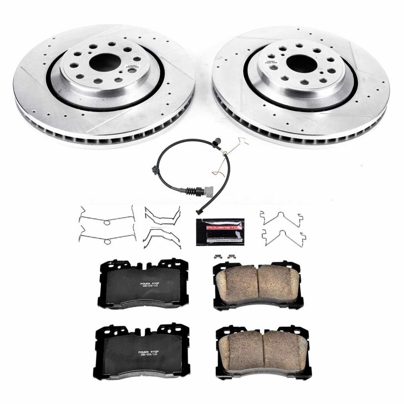 Power Stop Front Z23 Evolution Sport Brake Kit Lexus LS500 2018 - 2020 / LS500h 2018 - 2020 | K8320 - JDMuscleBrake KitspsbK8320
