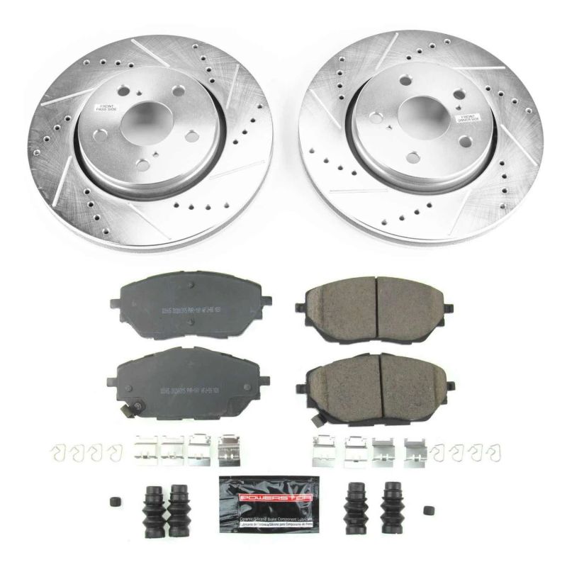 Power Stop Front Z23 Evolution Sport Brake Kit Toyota C - HR 2018 - 2020 | K7890 - JDMuscleBrake KitspsbK7890