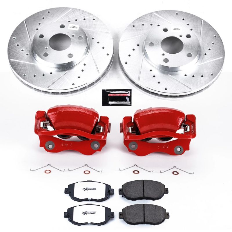 Power Stop Front Z26 Street Brake Kit w/ Calipers Lexus IS300 2001 - 2005 | KC1077 - 26 - JDMuscleBrake KitspsbKC1077-26