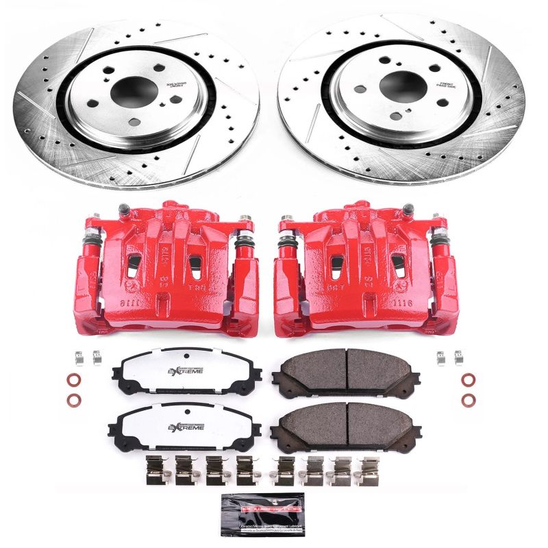 Power Stop Front Z36 Truck & Tow Brake Kit w/ Calipers Lexus RX350 2016 - 2018 / RX450h 2016 - 2020 | KC7688A - 36 - JDMuscleBrake KitspsbKC7688A-36
