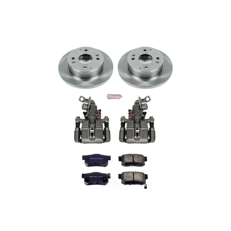 Power Stop Rear Autospecialty Brake Kit w/ Calipers Honda Accord 1991 - 1997 | KCOE701B - JDMuscleBrake KitspsbKCOE701B