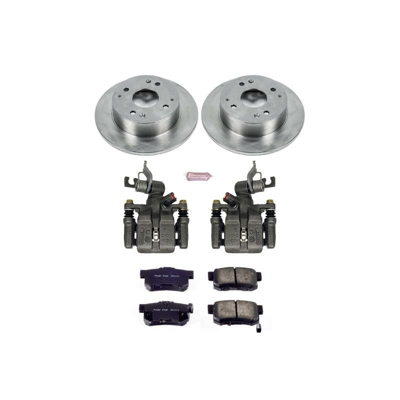 Power Stop Rear Autospecialty Brake Kit w/ Calipers Honda Accord 1998 - 2002 | KCOE1244B - JDMuscleBrake KitspsbKCOE1244B