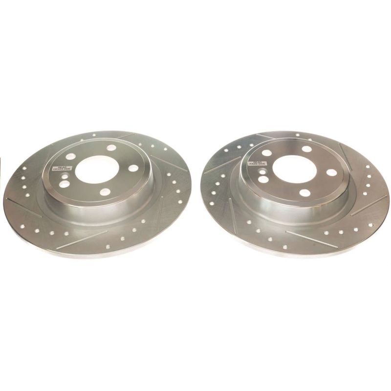 Power Stop Rear Evolution Drilled & Slotted Rotors Pair Infiniti QX30 2017 - 2019 | EBR1488XPR - JDMuscleBrake RotorspsbEBR1488XPR