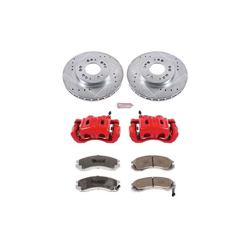 Power Stop Rear Right Autospecialty Caliper w/ Bracket Mitsubishi Diamante 1997 - 2004 / Eclipse 2000 / Galant 1999 - 2000 | KC798B - 26 - JDMuscleBrake Caliper Adapter BracketspsbKC798B-26
