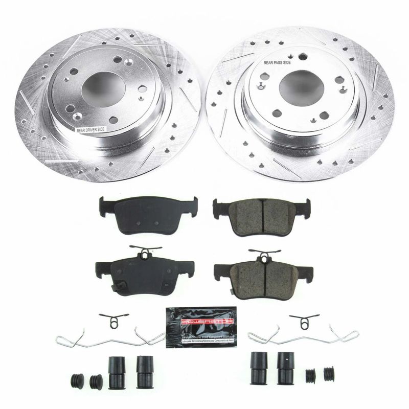 Power Stop Rear Z23 Evolution Sport Brake Kit Honda Accord 2018 - 21 | K8063 - JDMuscleBrake KitspsbK8063