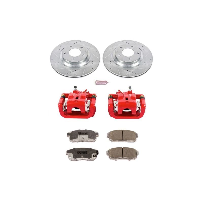 Power Stop Rear Z26 Street Brake Kit w/ Calipers Mazda RX - 8 2004 - 2011 | KC3146 - 26 - JDMuscleBrake KitspsbKC3146-26