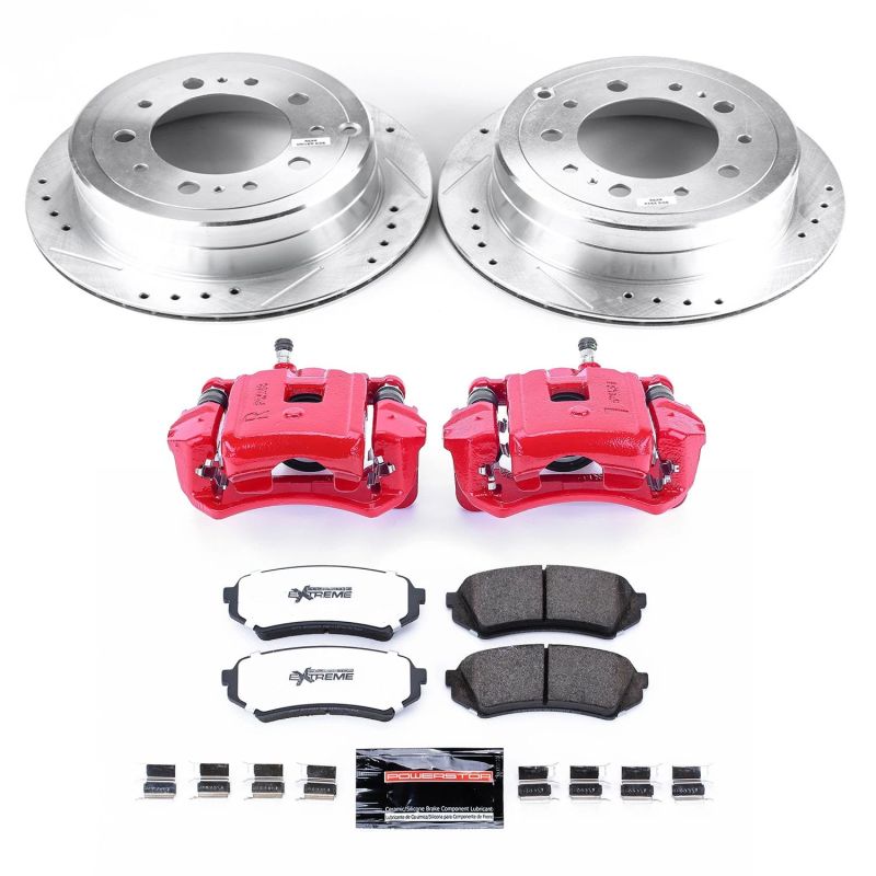 Power Stop Rear Z36 Truck & Tow Brake Kit w/ Calipers Lexus LX470 1998 - 2007 / Toyota Land Cruiser 1998 - 2007 | KC1134 - 36 - JDMuscleBrake KitspsbKC1134-36