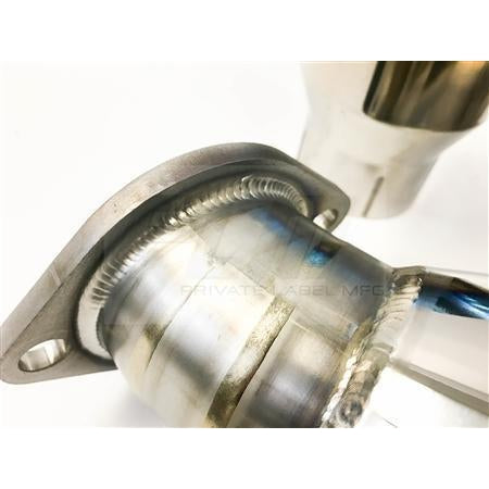 PLM Private Label Mfg Power Driven Titanium Exhaust - Evo X 08-15 V2 | PLM-EXH-TI-EVOX-V2