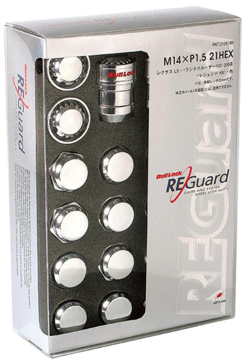 Project Kics 21/22HEX Chrome Bull Lock Re Guard - 14X1.50 - JDMuscleNon - CategorizedpjkWRE0600