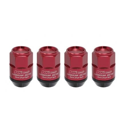 Project Kics Leggdura Racing Shell Type Lug Nut Set 35mm Closed-End Look 12X1.25 Red | WCL3513R