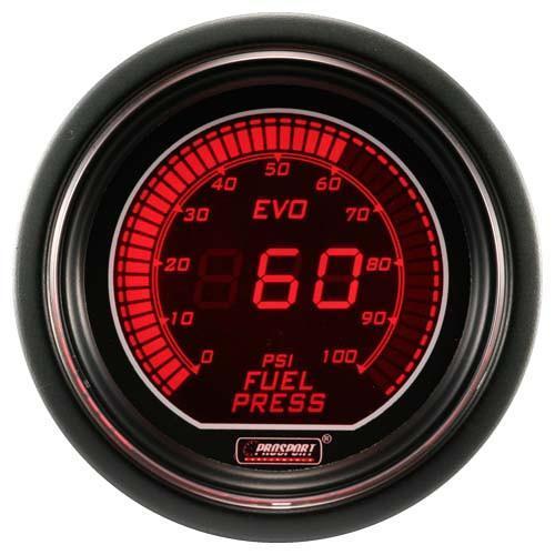 Prosport 52mm Evo Electrical Fuel Pressure Gauge - Red/Blue - Universal