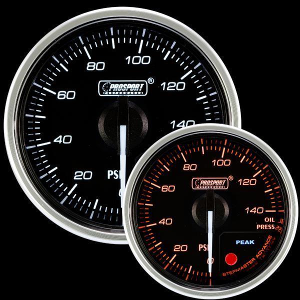 Prosport 52mm Supreme Series Electrical Oil Pressure Gauge - Amber/White - Universal