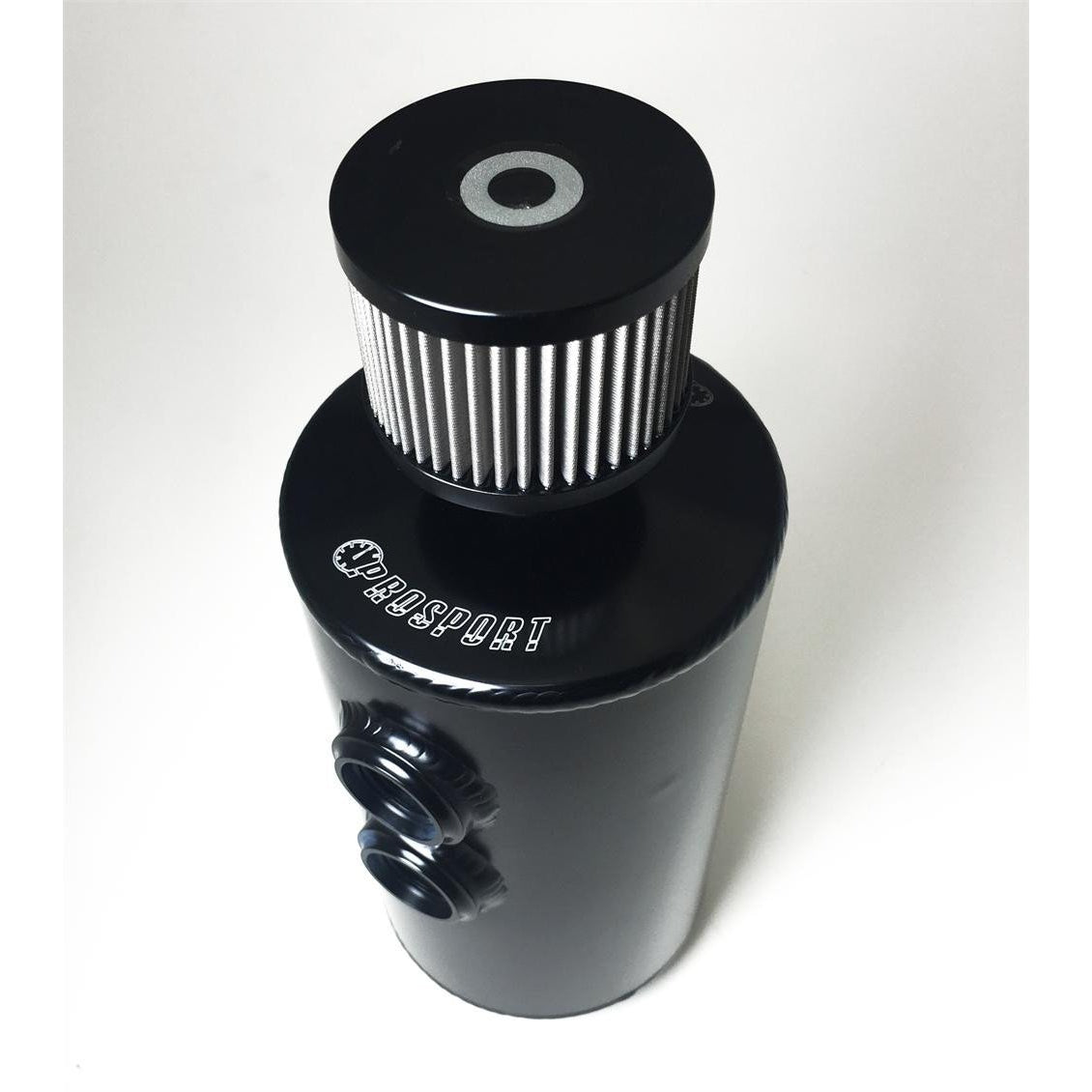Prosport Aluminum Oil Catch Can - Black - Universal