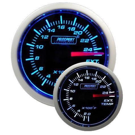 Prosport Performance 52mm EGT Gauge - Blue/White - Universal