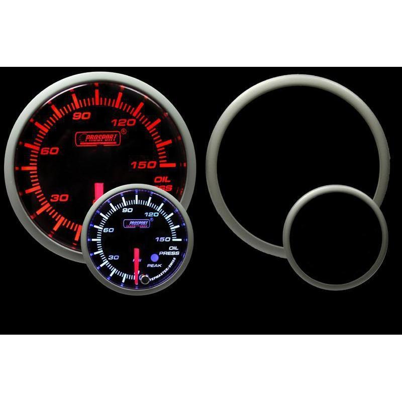 Prosport Premium Series 52mm Electric Oil Pressure Gauge - Amber/White - Universal