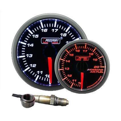 Prosport Premium Series 52mm Wideband Air Fuel Ratio Gauge - Amber/White - Universal