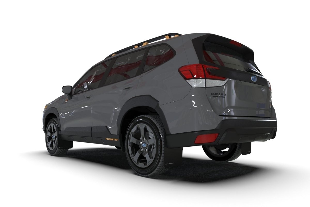 Rally Armor 22 - 23 Forester | Incl. Wilderness UR Black Mud Flap w/ White Logo | MF82 - UR - BLK/WH - JDMuscleMudflapsralMF82-UR-BLK/WH