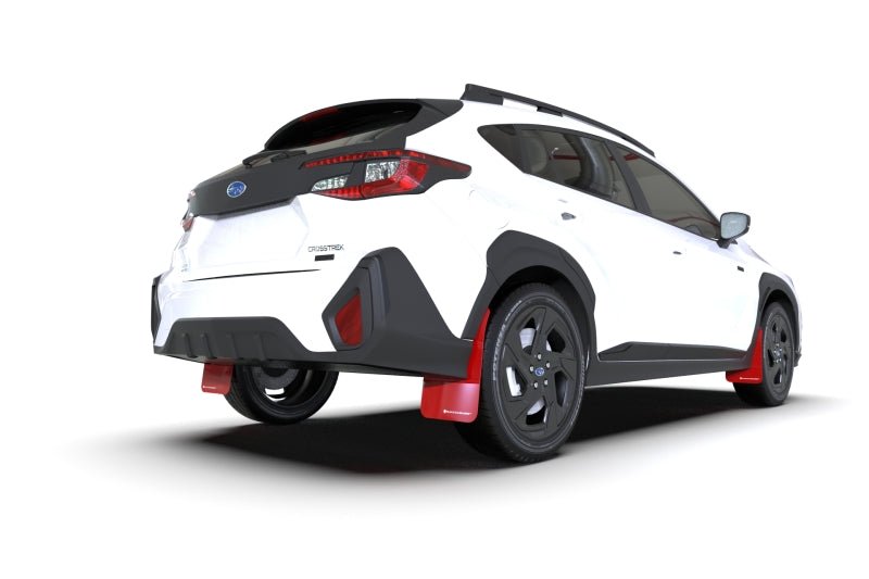 Rally Armor [24 Subaru Crosstrek] Red UR Mud Flap White Logo