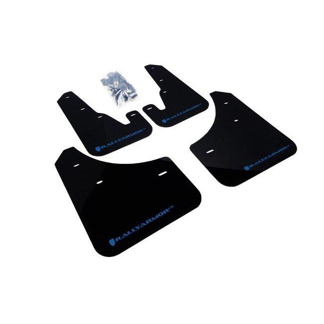 Rally Armor Black Mud Flap w/ Blue Logo Mazda 3 / Mazdaspeed 3 2004-2009