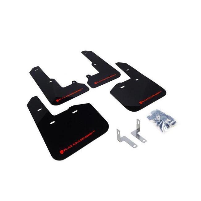 Rally Armor Black Mud Flap w/ Red Logo Subaru Legacy 15-2016