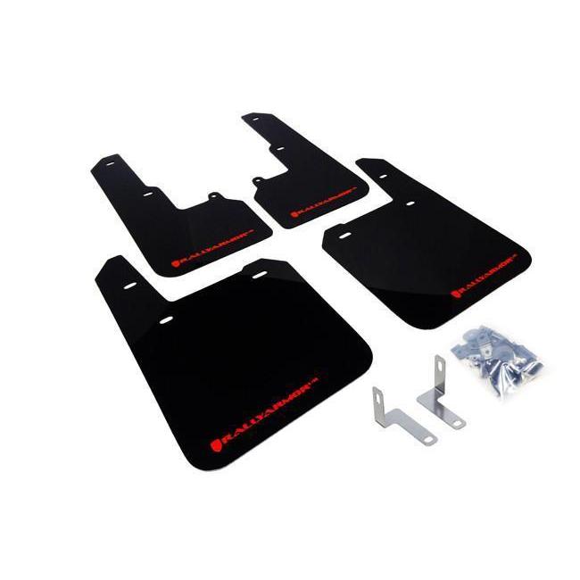 Rally Armor Black Mud Flap w/ Red Logo Subaru Outback 15-2016