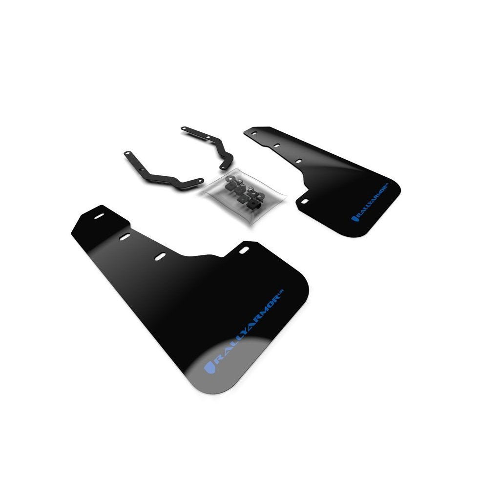 Rally Armor Black UR Mud Flap w/ Blue Logo | Front Only Subaru Crosstrek 2018-2019