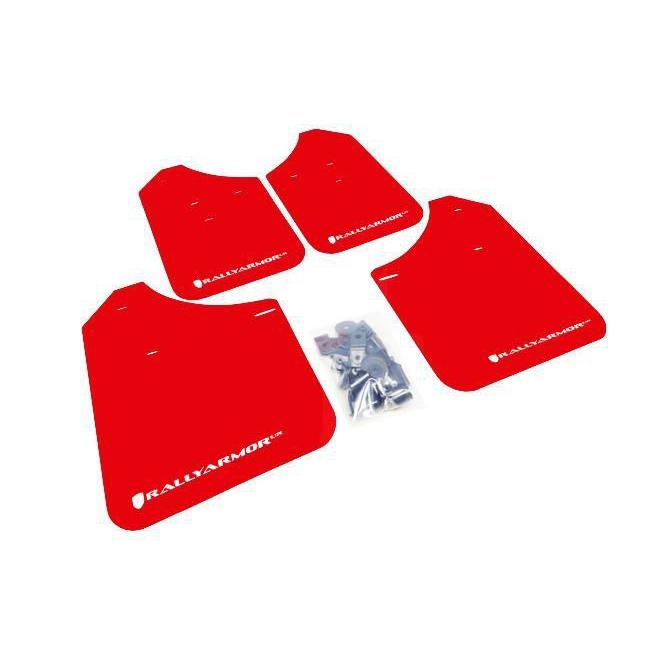 Rally Armor Red w/ White Logo Urethane Mud Flaps WRX/STI 2002-2007