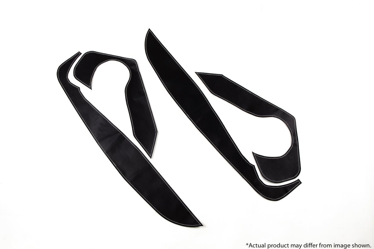 Revel 4 Pieces Design Kick Panel Cover White Stitch Toyota Supra GT 2020 | 1TR5GDAT02W - JDMuscleTrim Kitsrvl1TR5GDAT02W