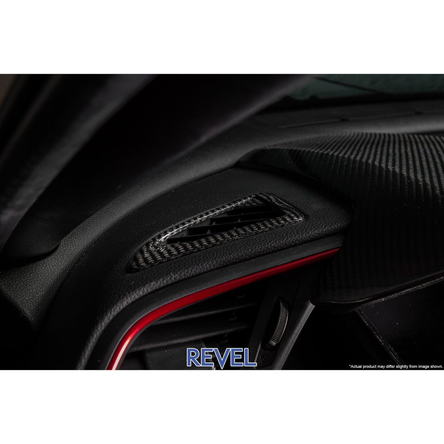 Revel GT Dry Carbon Defroster Garnish | Left & Right 16-18 Honda Civic - 2 Pieces | 1TR4GT0AH03