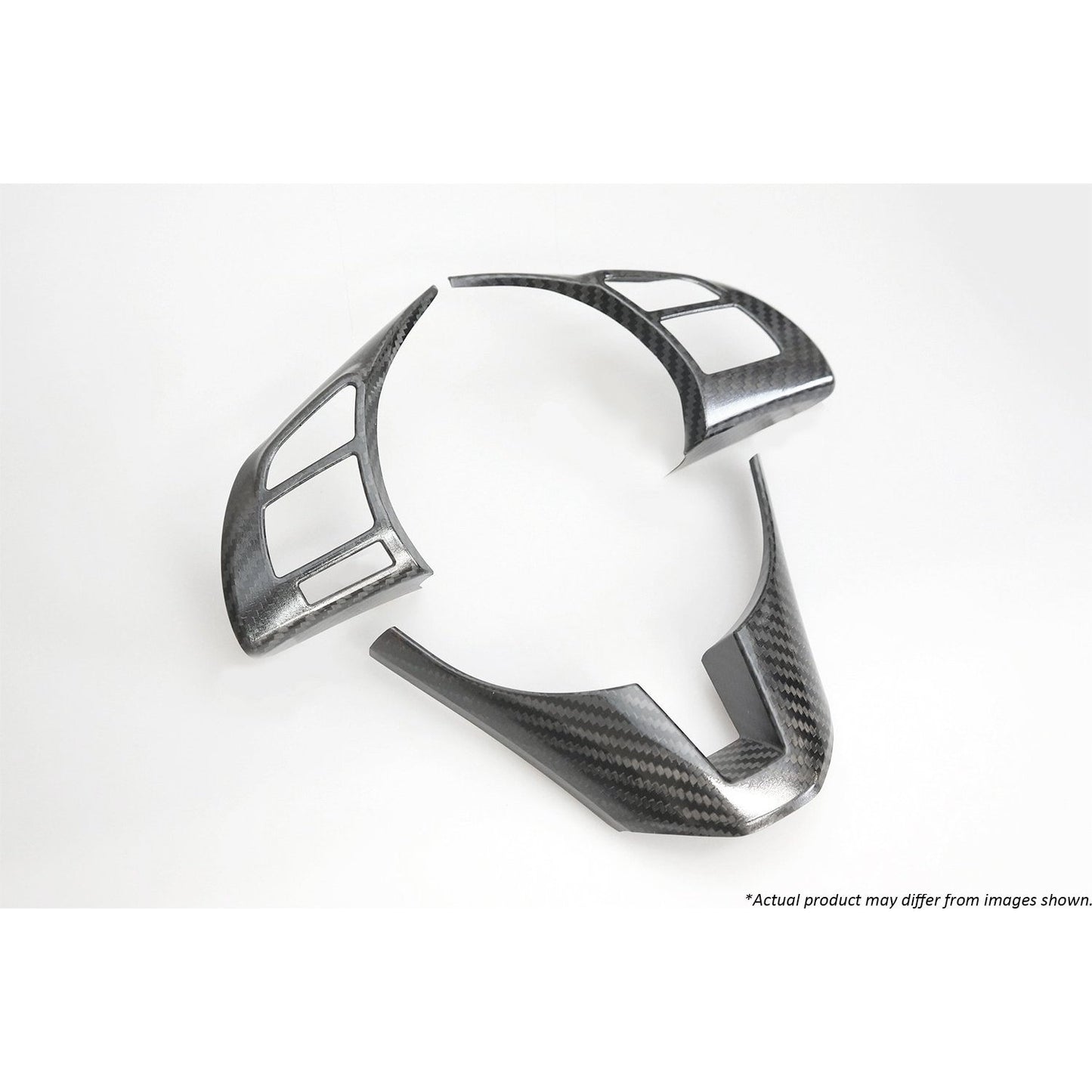 Revel GT Dry Carbon Steering Wheel Insert Covers 14-17 Mazda Mazda3 - 3 Pieces | 1TR4GT0BM02