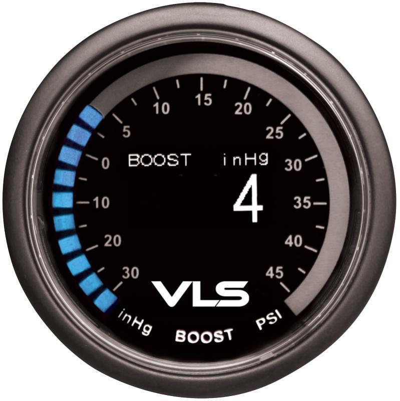 Revel VLS 52mm 30inHg-45PSI Digital OLED Boost Gauge - Universal | 1TR1AA001R