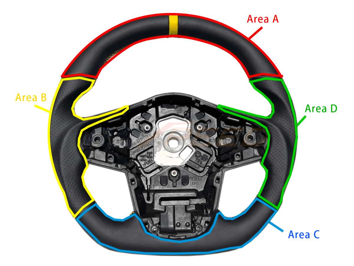 Rexpeed 2020+ Supra GR Customized Steering Wheel | TS72 - JDMuscleSteering WheelsArea ABlack LeatherOrange