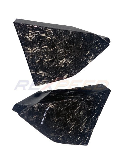 Rexpeed 2020+ Supra GR V1 Forged Carbon Rear Bumper Side Spats | TS07FC / TS07FCM - JDMuscleBody KitsTS07FCGloss