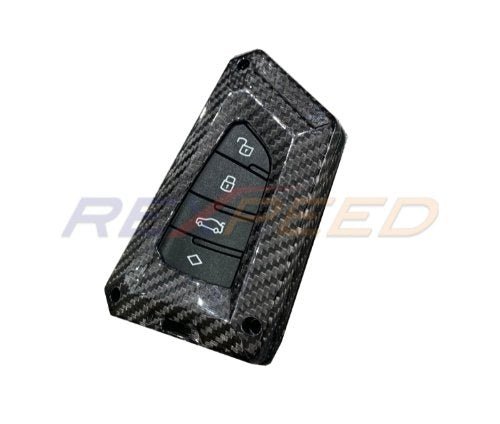 Rexpeed 2020+ Supra GR V2 Carbon Fiber Key Fob Cover | Dark Grey | TS53 - JDMuscleKey Chains and LanyardsTS53